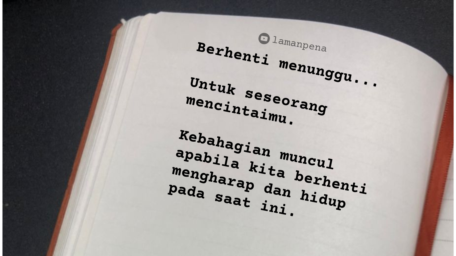 MOTIVASI : BERHENTI MENUNGGU