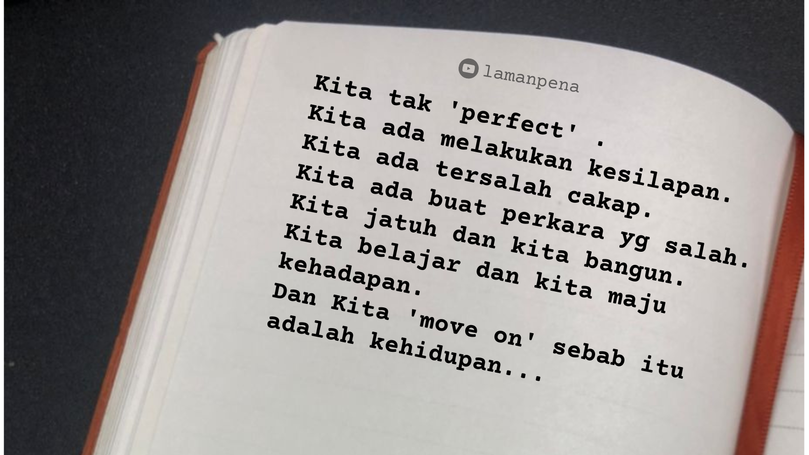 MOTIVASI : AKU TIDAK SEMPURNA