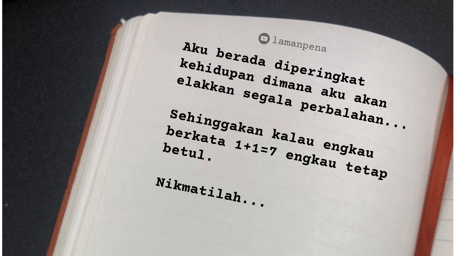 MOTIVASI : HANYA INGINKAN KETENANGAN