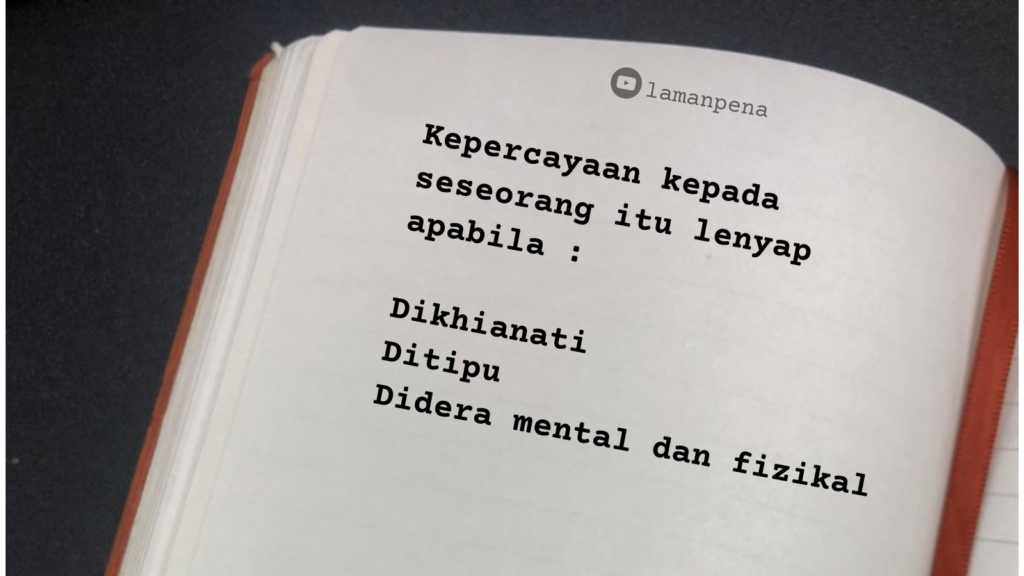 Motivasi : Hilang Kepercayaan