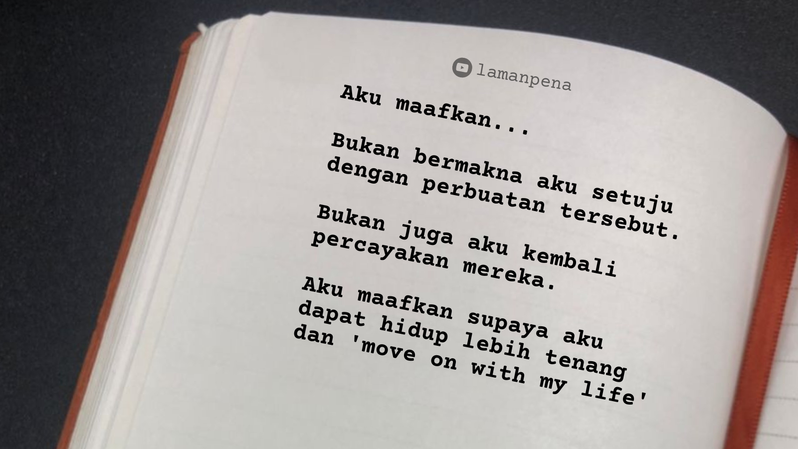 MOTIVASI : AKU MAAFKAN