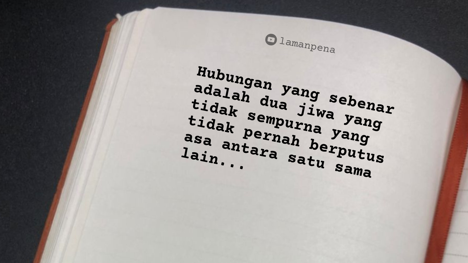 CINTA : DUA JIWA YANG TIDAK SEMPURNA