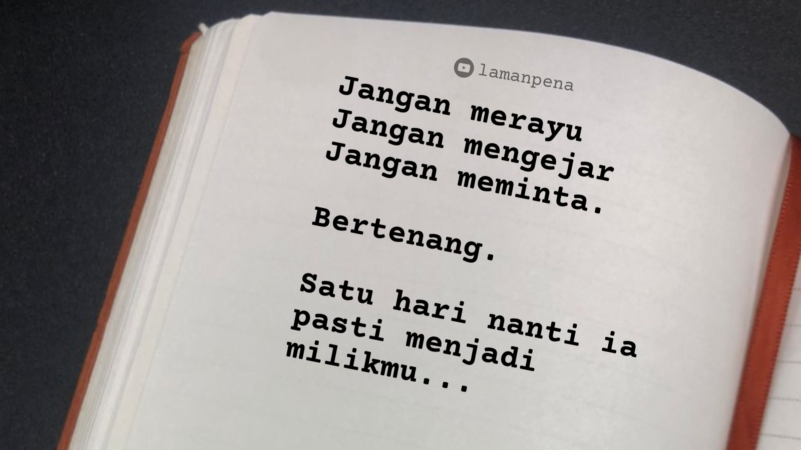 MOTIVASI : BERTENANG