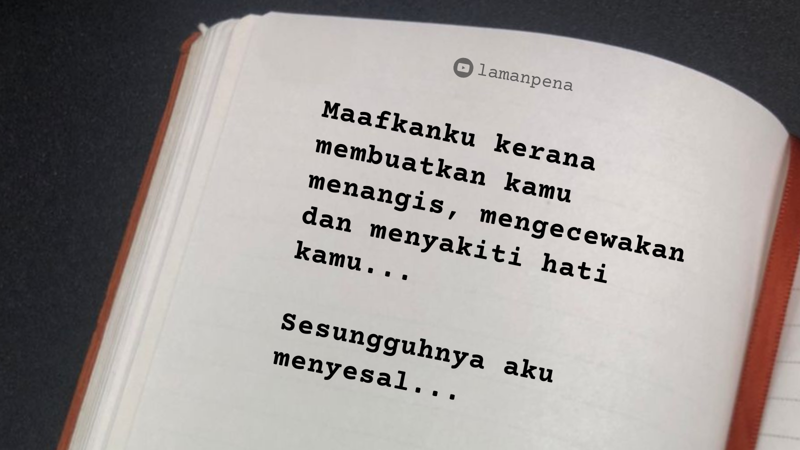 AKU MENYESAL DIATAS PERBUATANKU