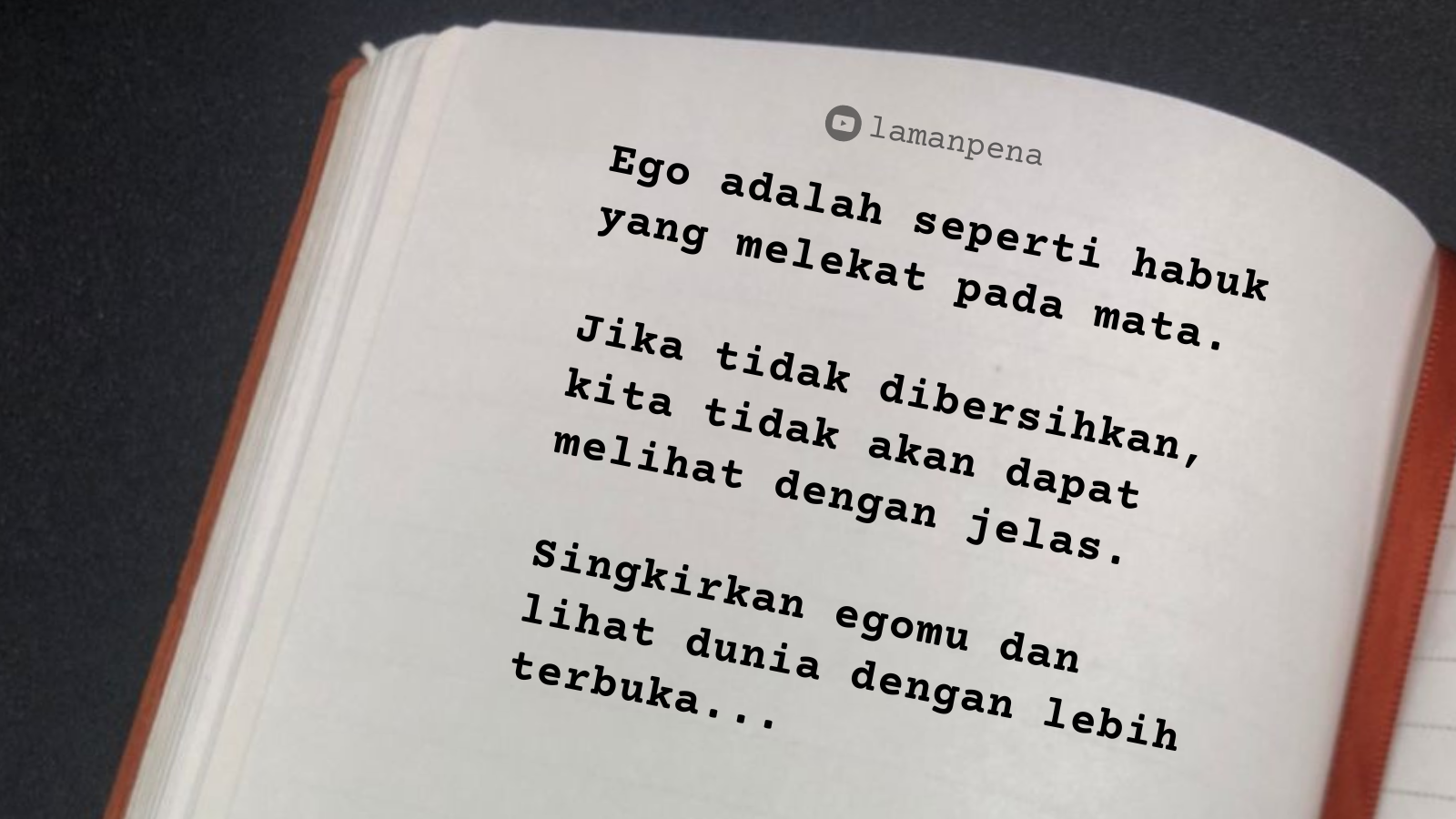 MOTIVASI : TURUNKAN EGOMU