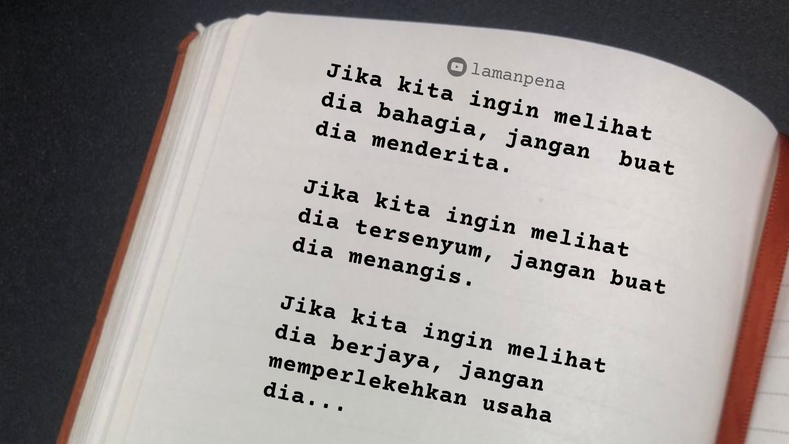 CINTA : INGIN MELIHAT DIA BAHAGIA